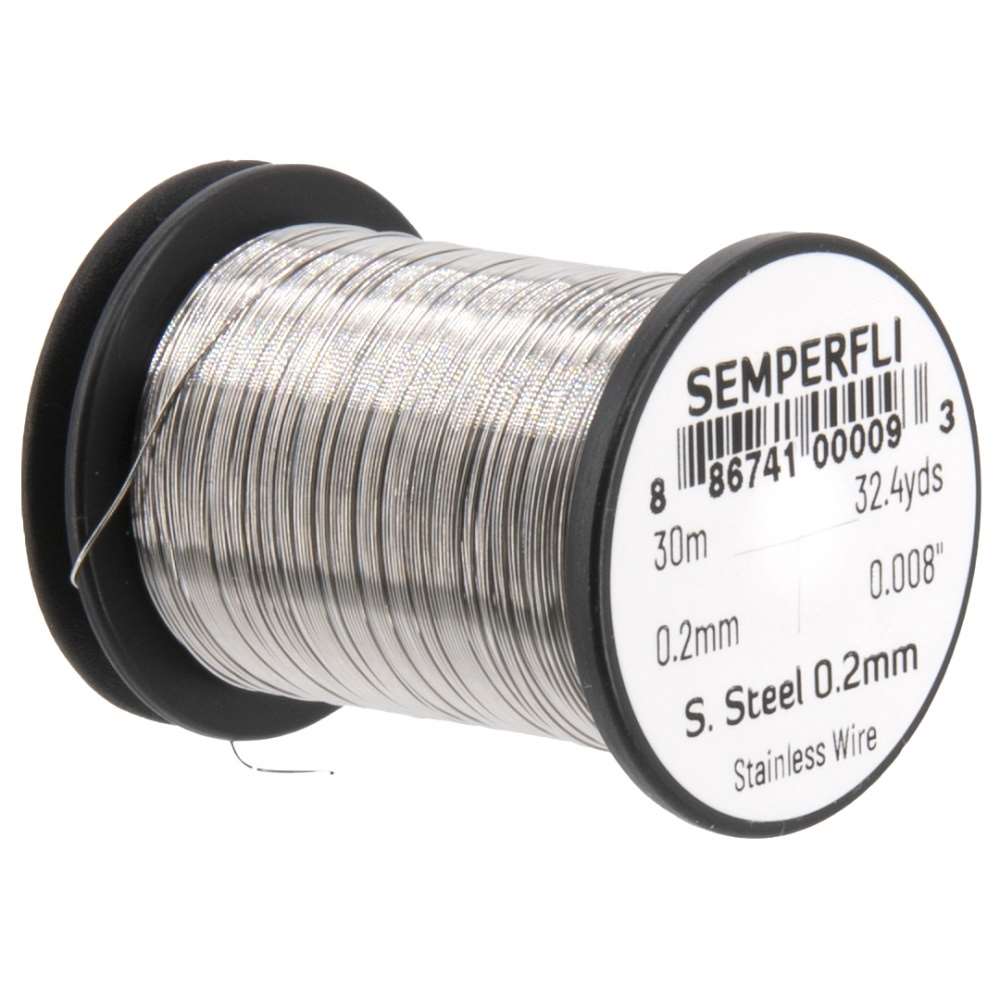 Semperfli Stainless Steel Fly Brush Wire 0.2mm